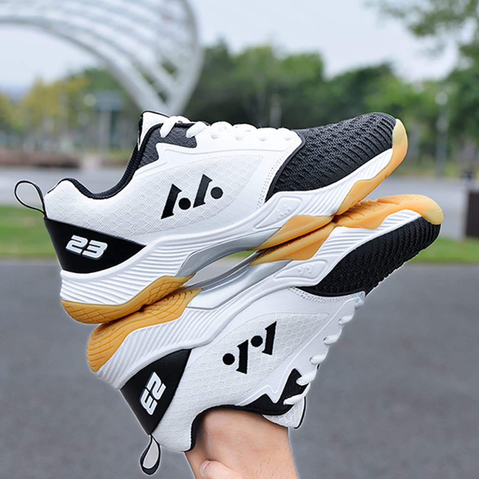 Chaussures De Volley-Ball Pour Femmes Chaussures De Court Extérieur Intérieur Léger Chaussures De Tennis Antidérapantes Racketball Squash Pickleball Sneaker