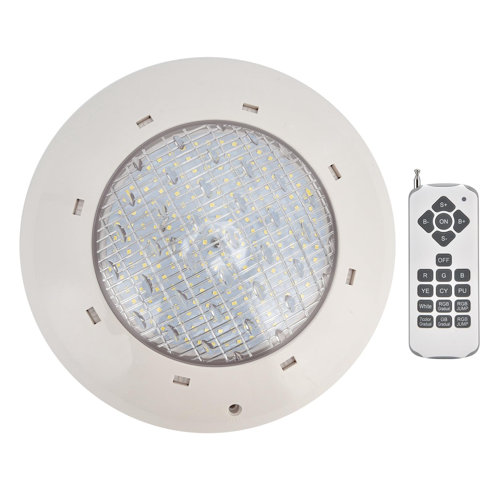 IP68 Wasserdichte LED-Schwimmbadleuchte Bunte RGB-Wand-Unterwasserleuchte mit Fernbedienung AC12V (12W)