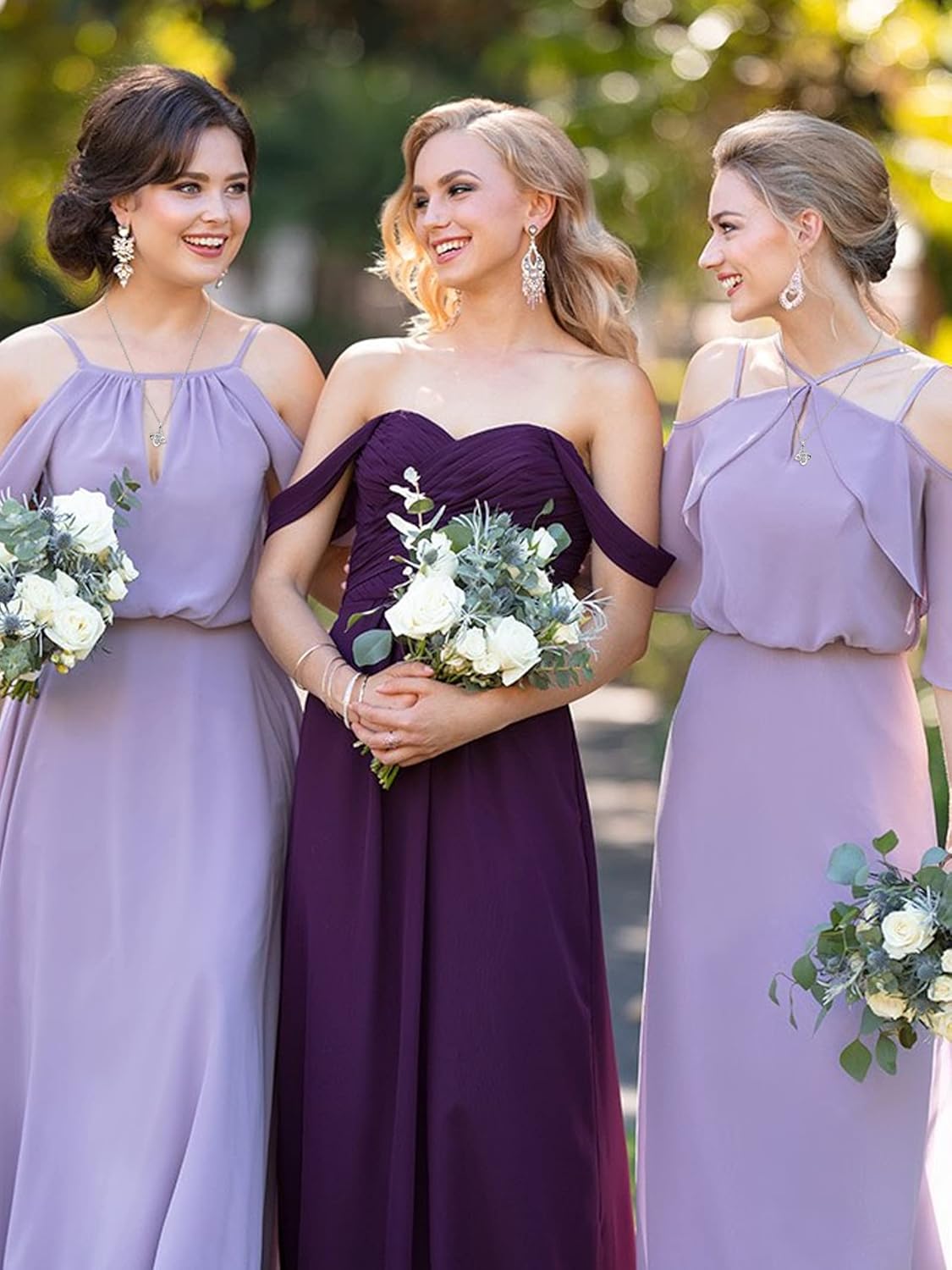 choice of all 2/3/4/6/8Pcs Bridesmaid Gifts Bridesmaid Necklace for Women Tie The Knot Necklace Wedding Gifts Bridesmaids Proposal Gift - Image 5