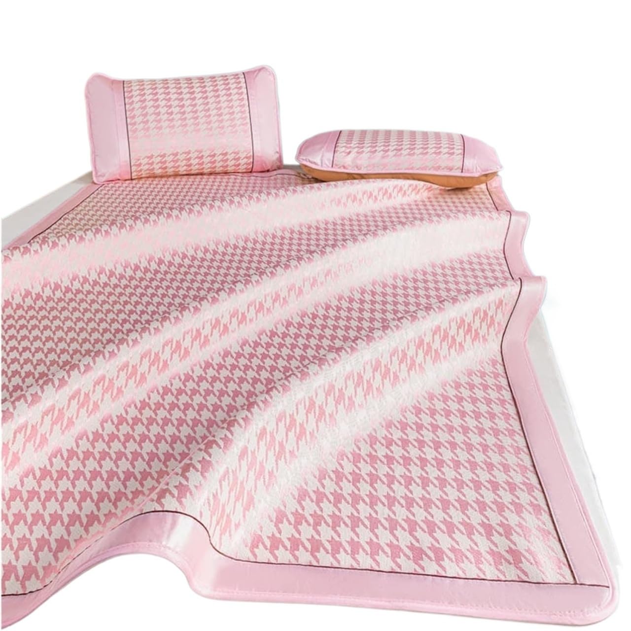Tapis couchage d'été pliable thermorégulateur soie glacée rose 150
