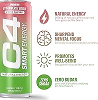 Vista 2 de Cellucor C4 Smart Energy - Bebida energética de alto rendimiento sin azúcar y potenciador cerebral noontrópico, sustituto o alternativa al café