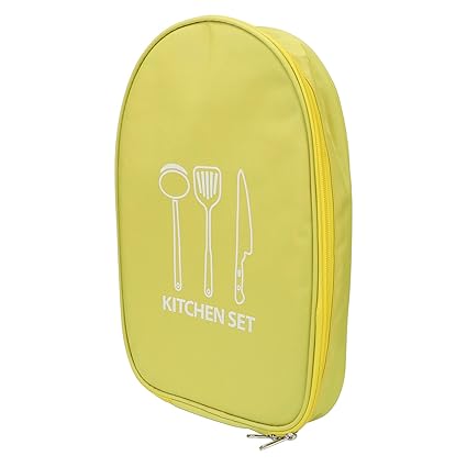 Chef Backpack, Handle Knife Bag Easy to Clean Pockets for Picnic (Yellow)