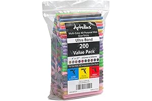 200 Pack Color Hot Glue Sticks: Unleashing a Kaleidoscope of Colors for Diverse Adhesive Needs