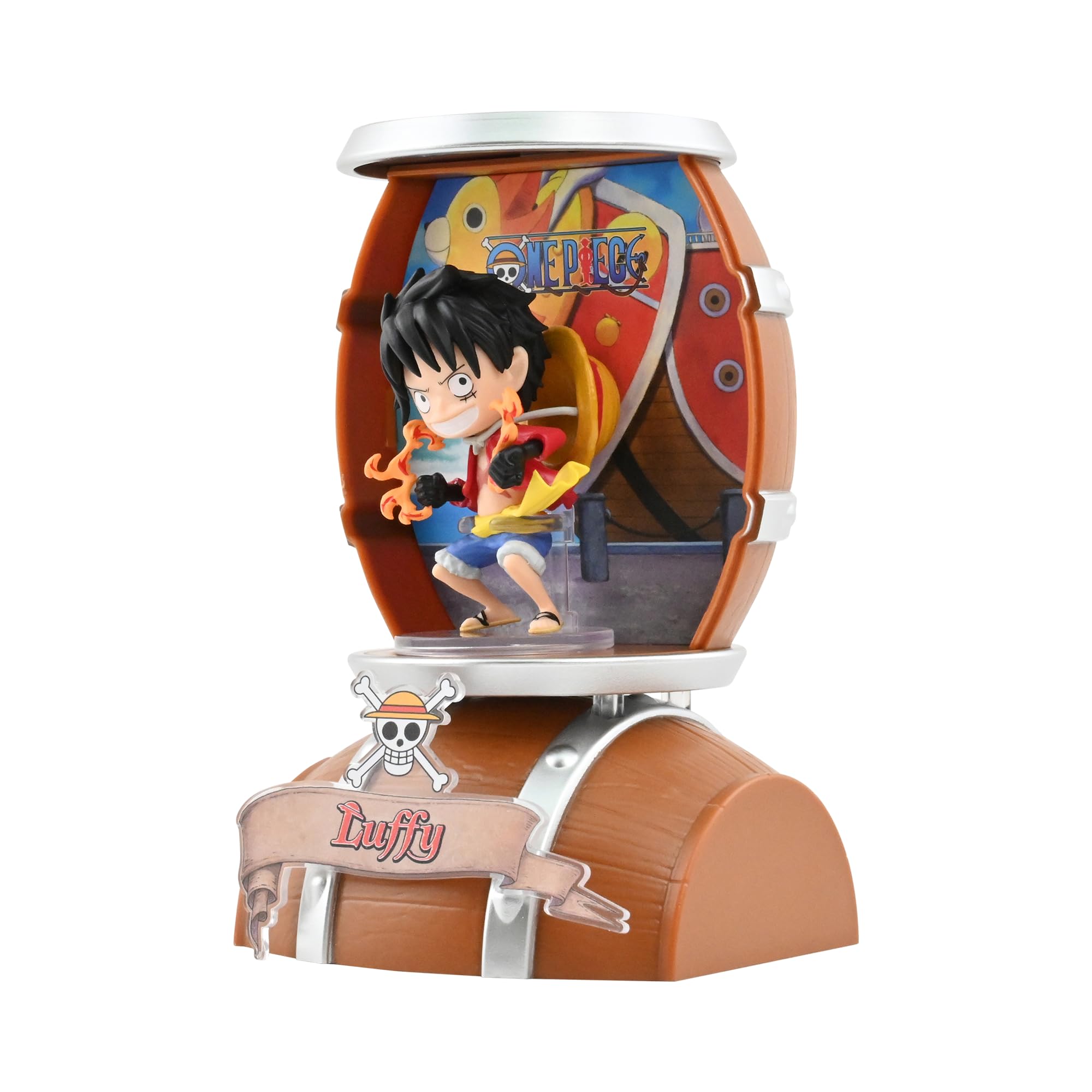 Yume 15329 – One Piece Barrel Capsule, 1 di 6 mini personaggi con barilotto, statuetta da collezione con supporto per display, anime Merch per i fan della serie - 5