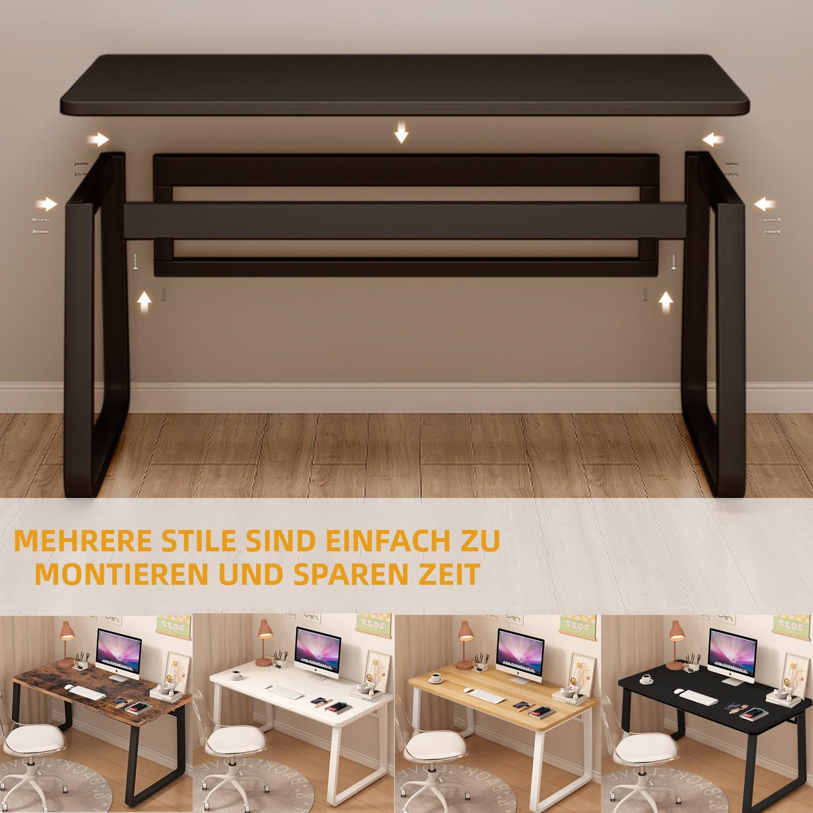 Computertisch Schreibtisch Einfacher Stil Home Office Desk Moderner Schreibtisch für Schlafzimmer