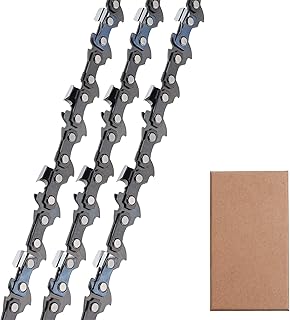 3-Pack 14 inch Chainsaw Chain Low Kickback 3/8"LP 50 Drive Links .050" Gauge Compatible for Stihl 018 MS180 MS201T MS210 MS230
