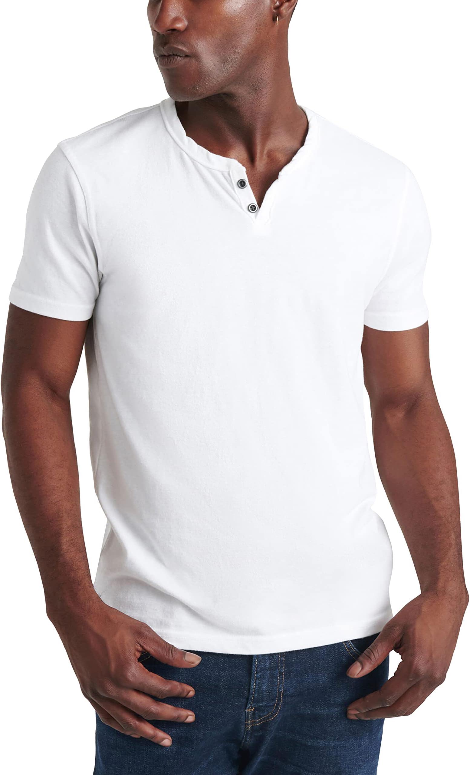 Men's Venice Burnout Notch Neck Tee Shirt