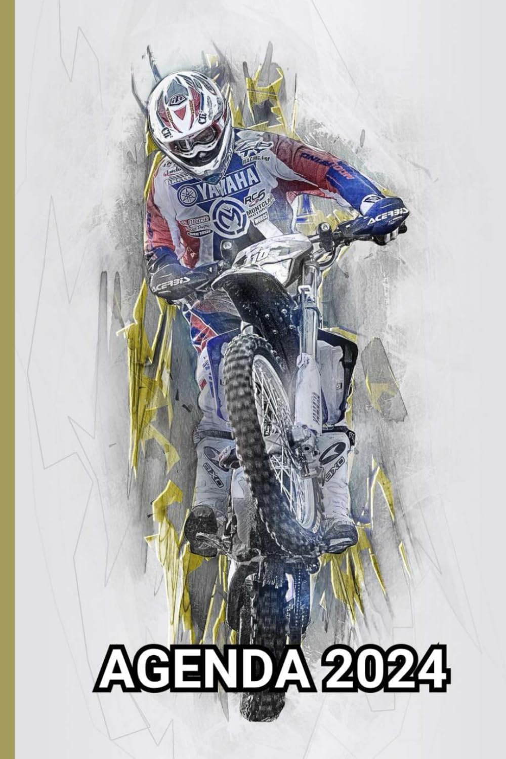 AGENDA 2024 MOTO CROSS: Agenda de poche véhicule moto cross
