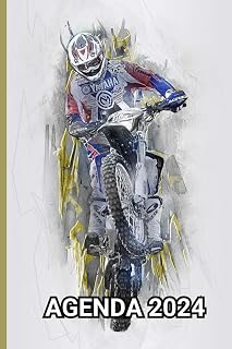 AGENDA 2024 MOTO CROSS: Agenda de poche véhicule moto cross