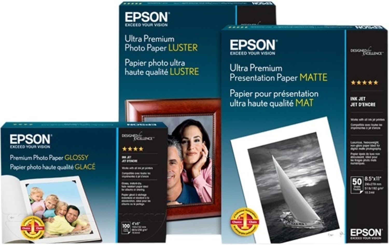 Epson Non-Glare Matte Surface Paper, 2" Core, 8.3 Mil, 36" X 82 Ft, Matte White
