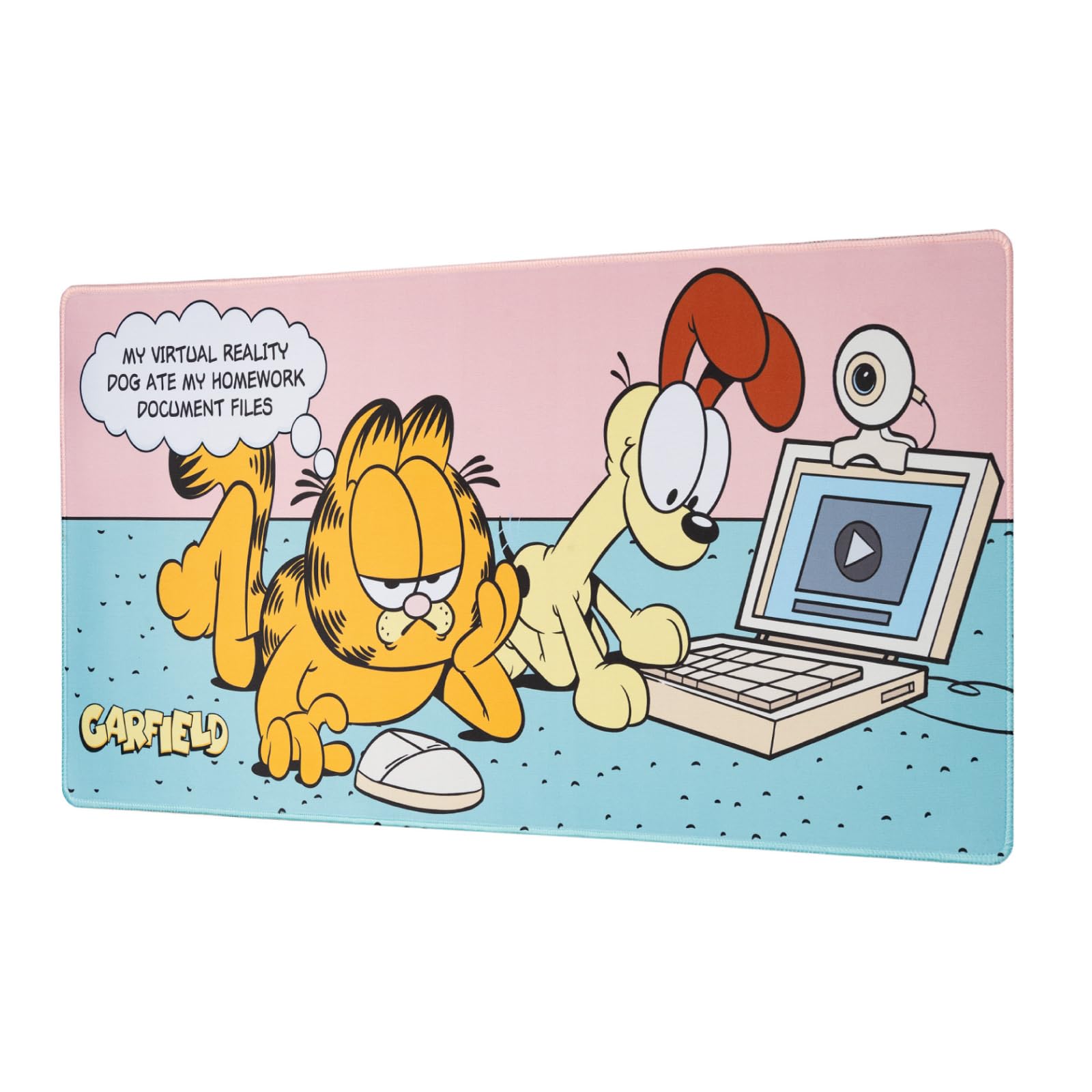 Grupo Erik Large Mouse Mat - Garfield Gifts for Cat Lovers | Gaming Mouse Pad XXL 80 x 35 cm - 31.5 x 13.8 in, Desk Mat Large, Gaming Desk Accessories | Cat Gifts under 20 Pounds