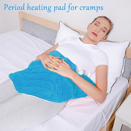 Miniatura 4 de Almohadilla térmica eléctrica para cuello y hombros, almohadillas térmicas para hombros, almohadilla térmica de cuello con peso para aliviar el