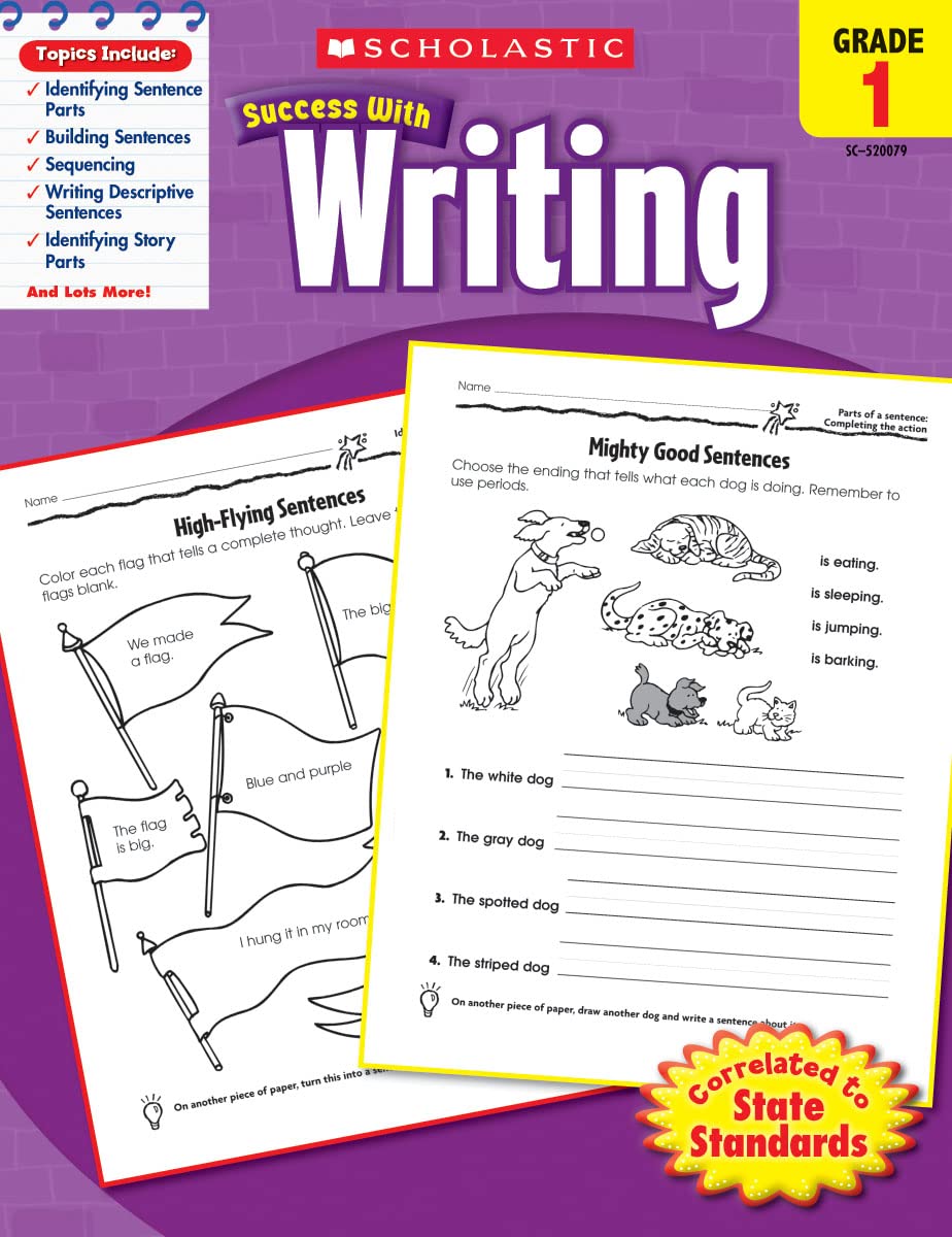 Scholastic Success With Writing: Grade 1 Workbook