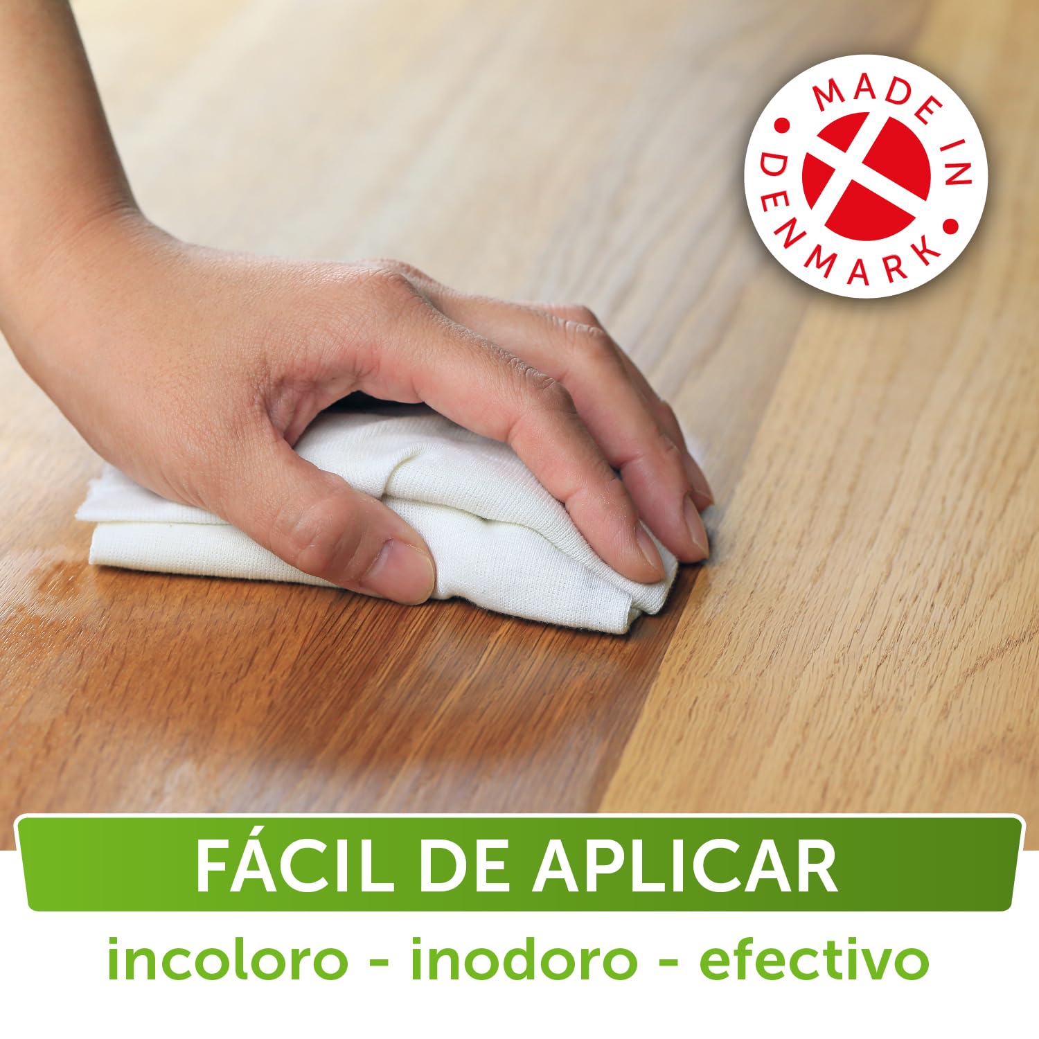 Nordicare Aceite para muebles [500ml] Aceite incoloro para madera para el cuidado de roble, haya, nogal, pino. Esmalte para madera a base de aceite de linaza. Barniz de aceite de linaza