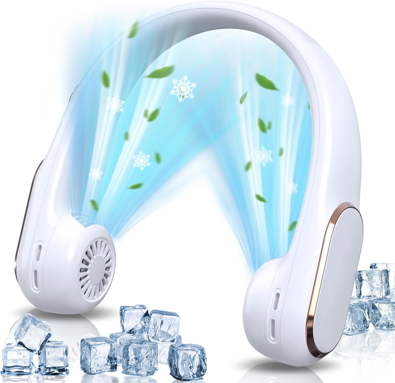Ventilatore Da Collo KENSUKA NF3, 4000mAh Type-C, 3 Velocità, Braccia Regolabili 180°, Per Sport E Viaggi - 5