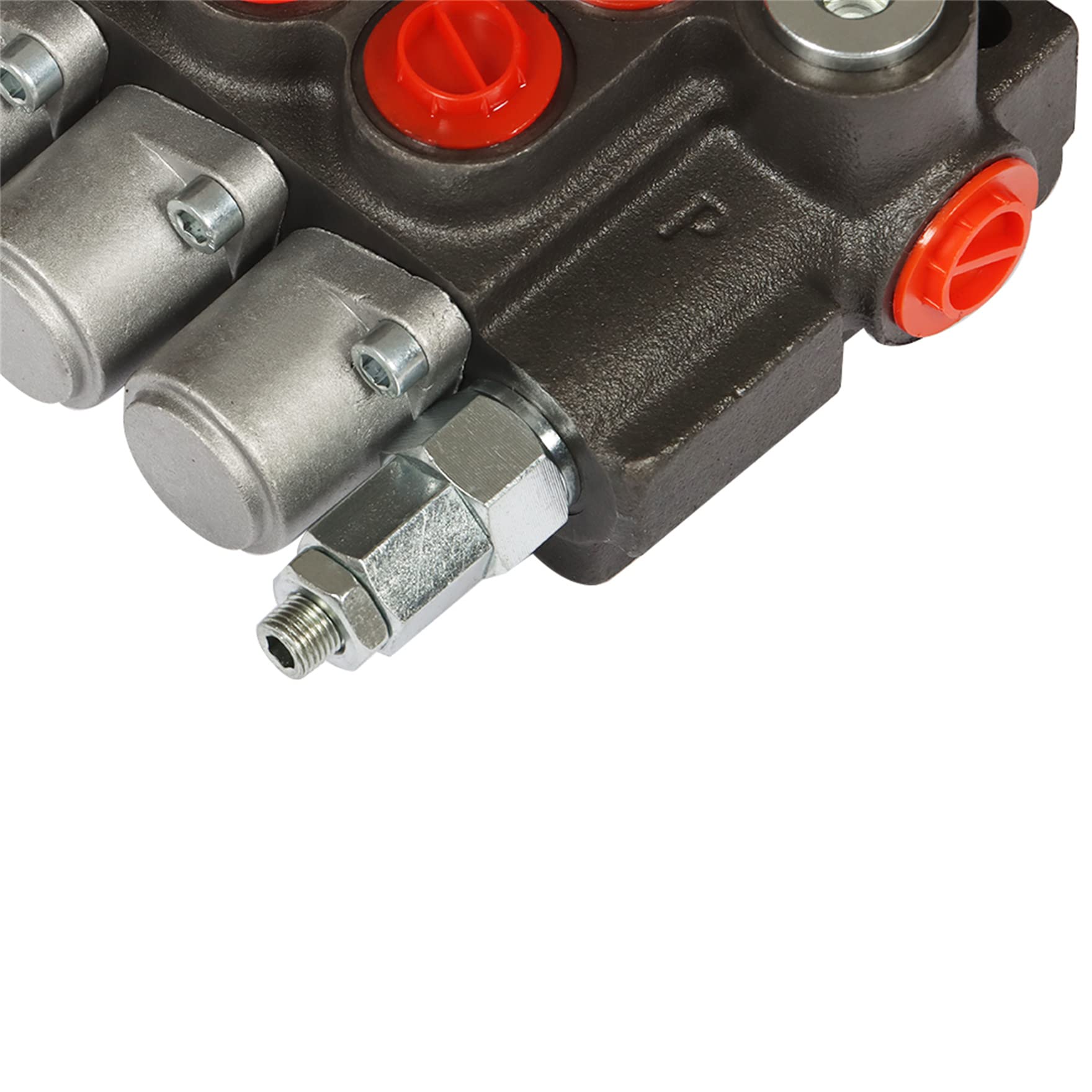 Valvola direzionale idraulica, 7 bobine valvola di carico idraulico 13 gpm, porte sae, valvola a doppia azione 3600 psi valvola direzionale p60 per trattori piccoli trattori caricatori