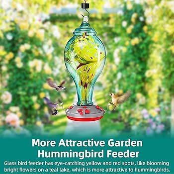 Produktbild von FEED GARDEN Kolibri-Futterspender Aus Glas Zum Aufhu00e4ngen Im