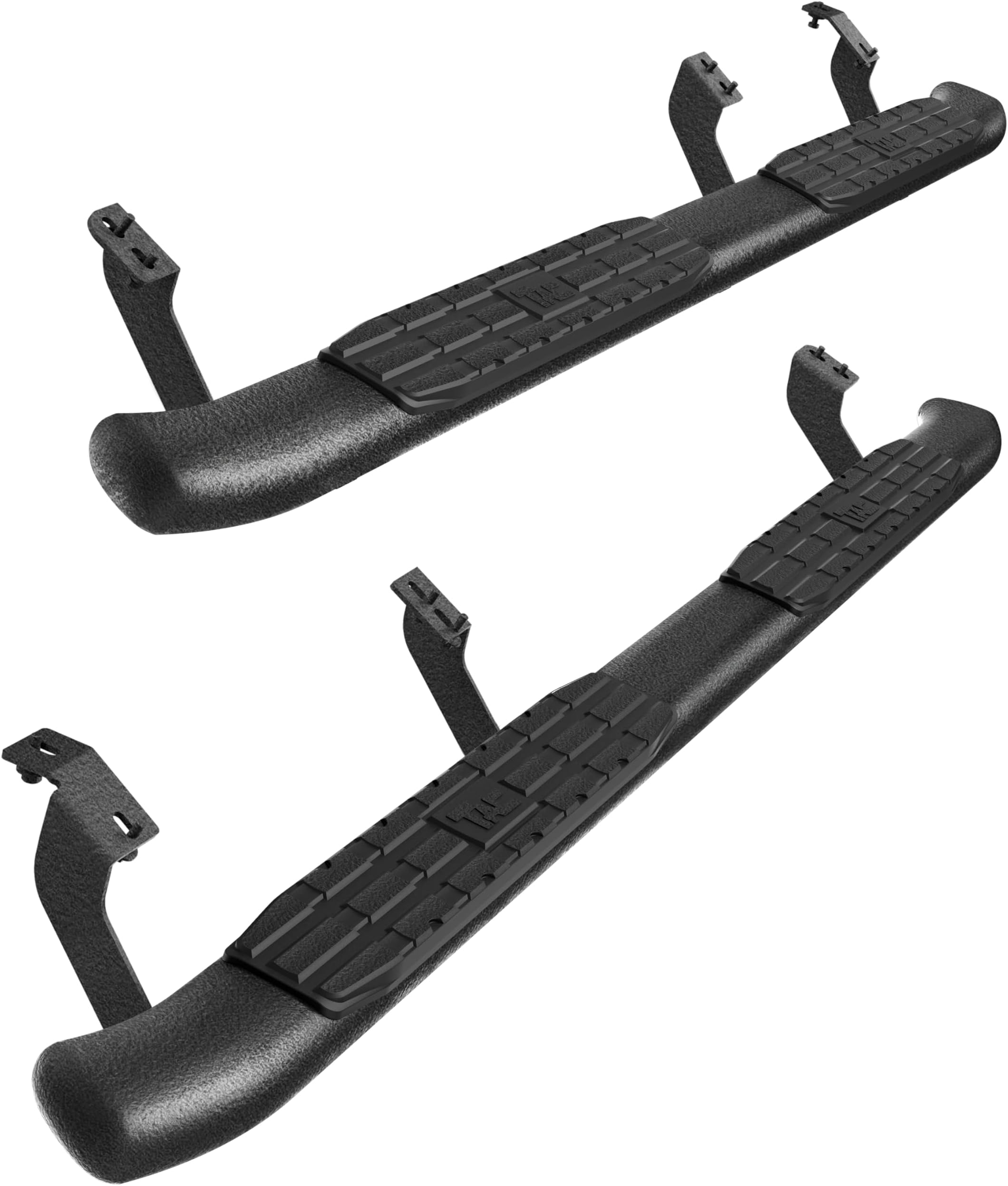 TAC 4.25" Side Steps Running Boards Fit 2007-2021 Toyota Tundra Crew Max Pickup Truck Side Bars Nerf Bars Black Rock Panel Off Road Exterior Accessories (2 Pieces Running Boards)