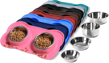 large dog bowl set