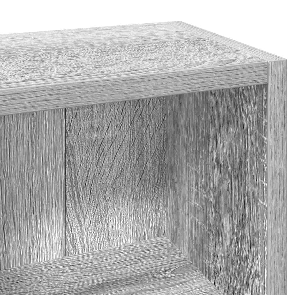 Sonoma - Set di 2 scaffali per CD, 21 x 16 x 93,5 cm, in materiale legno, con 5 scomparti per CD, DVD, supporto per vetrina multimediale, libreria