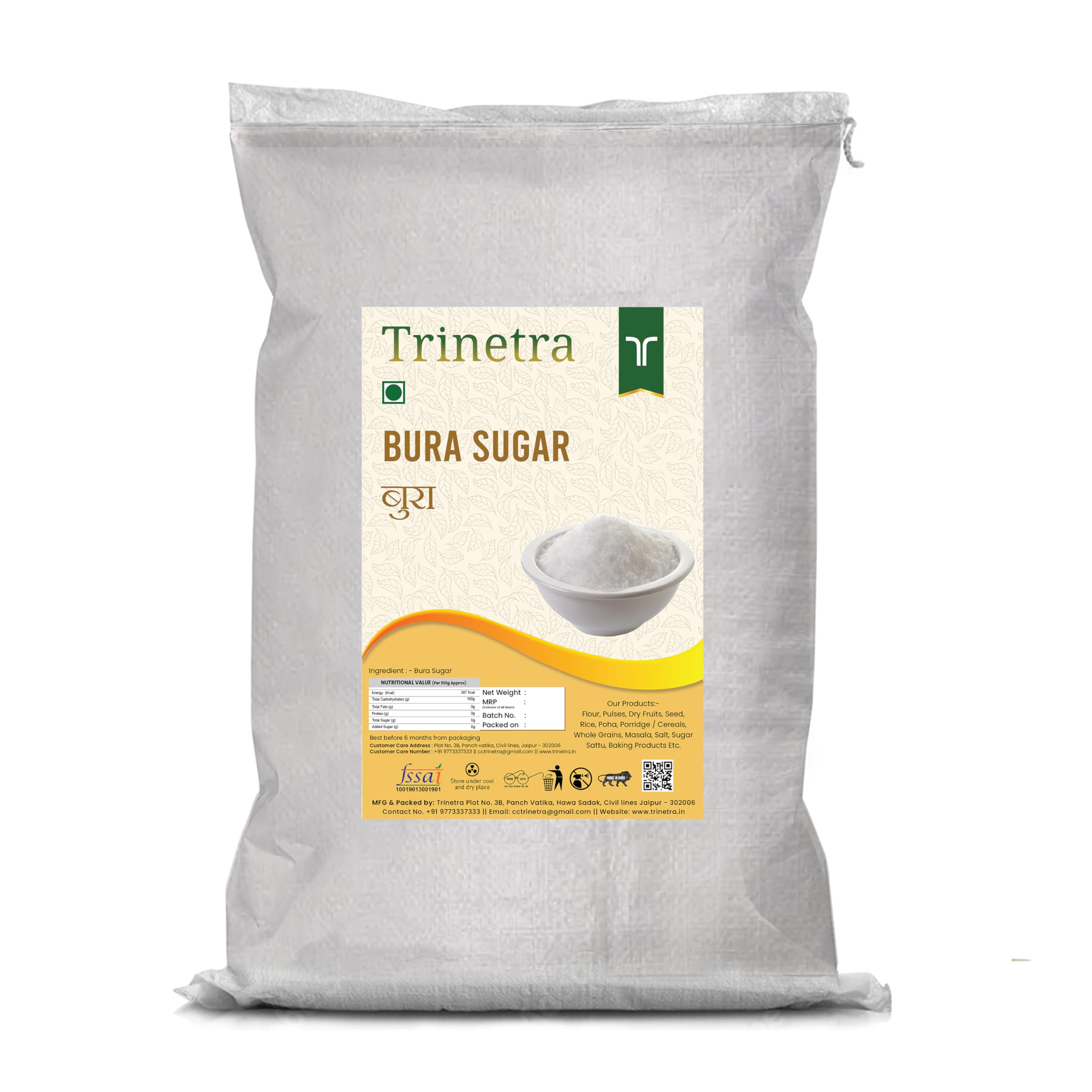 Trinetra Bura Sugar- 20Kg Pack