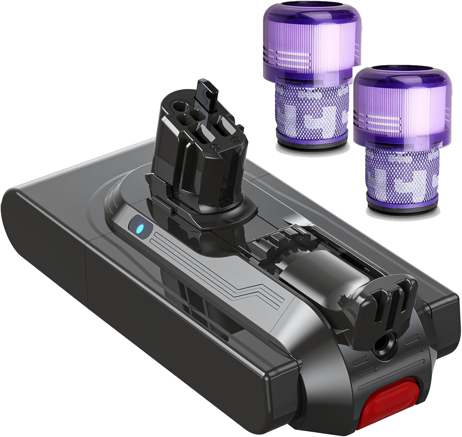 Keenstone 25.2V 8000mAh Upgrade Replacement Battery for Dyson V11, V11 Battery Replacement, Compatible with Dyson V11 V15 SV15 SV16 SV22 970425-01 Vacuum Cleaner(Only Available for Click-in Style)