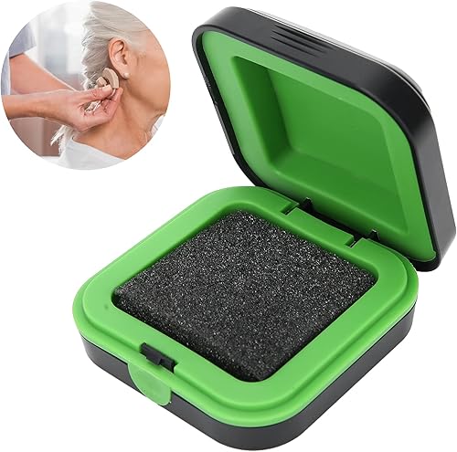 Miniatura 2 de LIZEALUCKY Estuche para audífonos detrás de la oreja, resistente al agua, caja de almacenamiento resistente a las caídas, caja protectora portátil