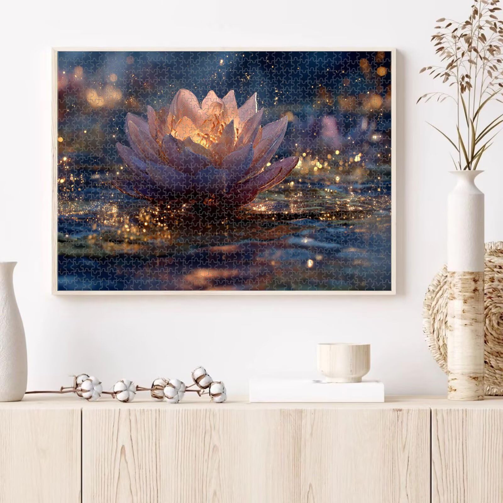 1000 Teile Puzzle für Erwachsene, Lotus & Traum Holz Puzzle 1T#1105