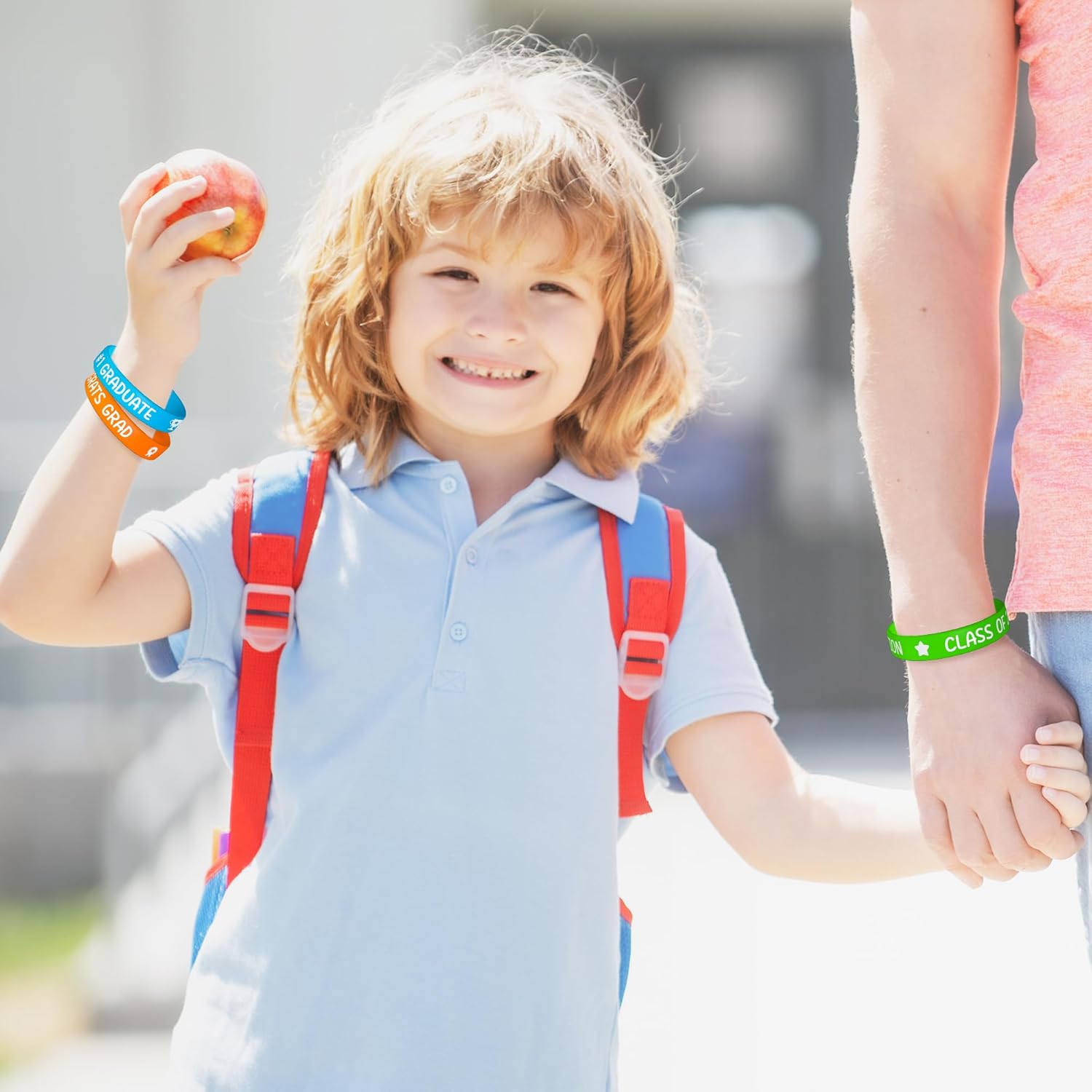 WATINC PRE-K Graduation Silicone Wristbands Set, Class of 2025 Colorful Happy Graduation Label Bracelets, Rubber Wristband Party Favors Supplies Decoration Students Rewards for Kids