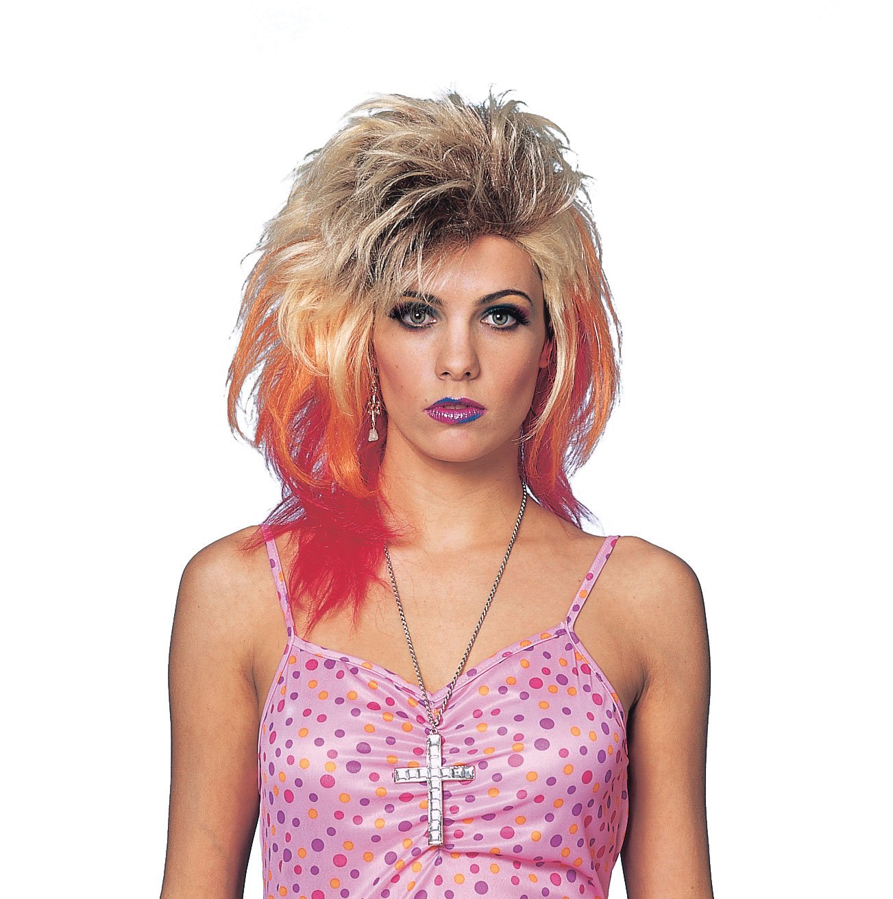 Costume Culture Women's 80's Glam Wig, Multi, One size