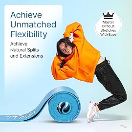 Premium Stretch Bands for Dancers - Improve Stretching & Flexibility with Ballet Stretching Band, Perfect Dance Equipment for Splits & Strength - Ideal Gifts for Dancers & Ballet Training