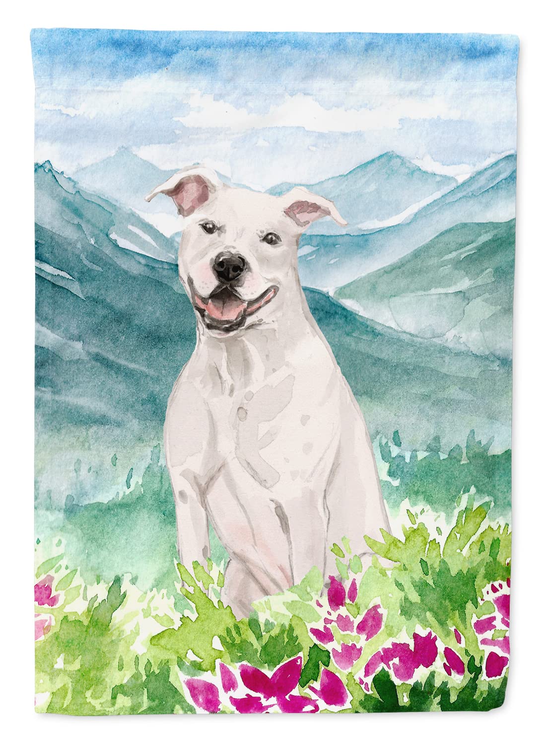 Drapeau de jardin fleurs des montagnes multicolore pour raviver un gazon terne