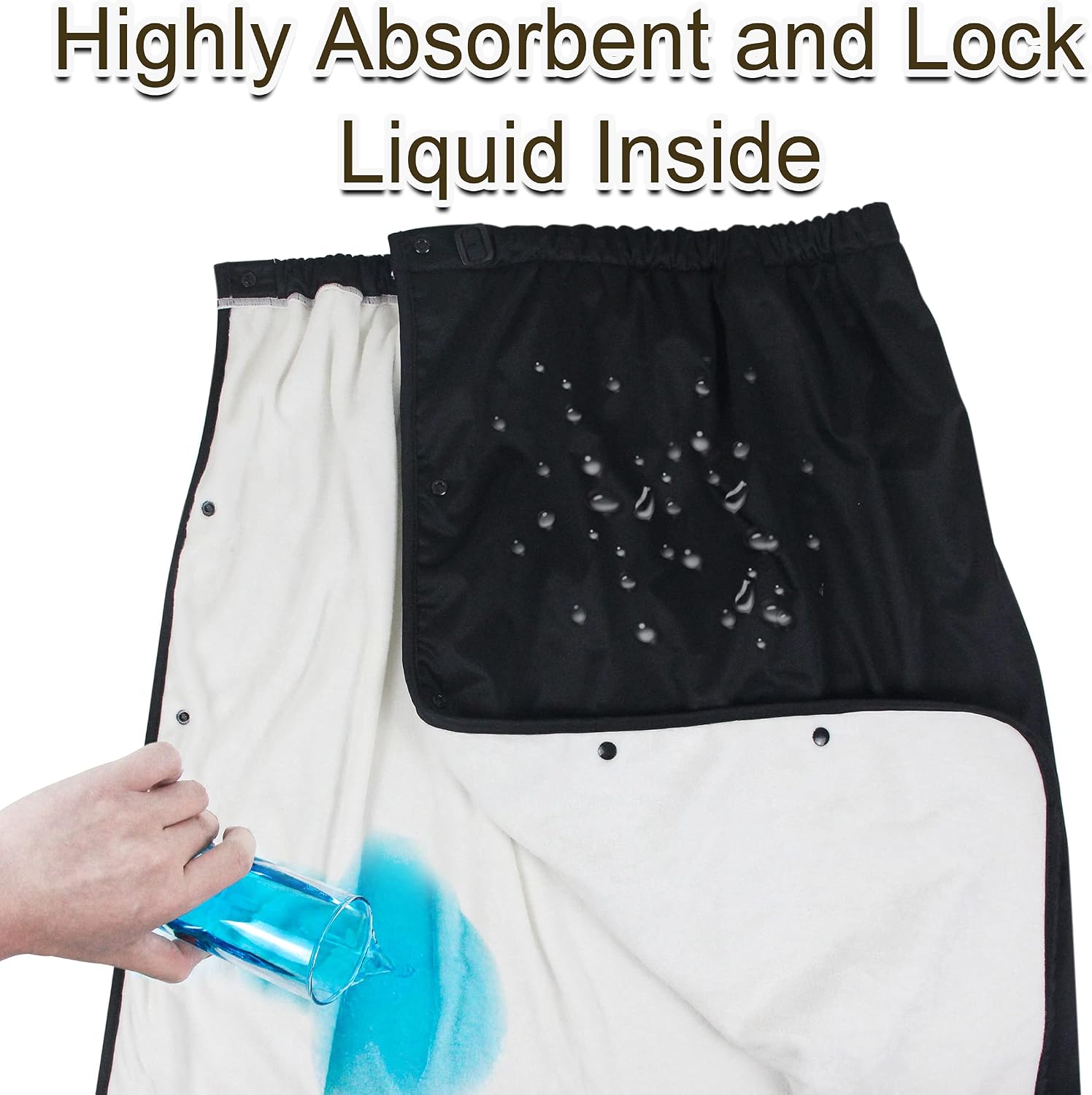 Washable Bamboo Incontinence Bed Pads Highly Absorbent Bed Mats for