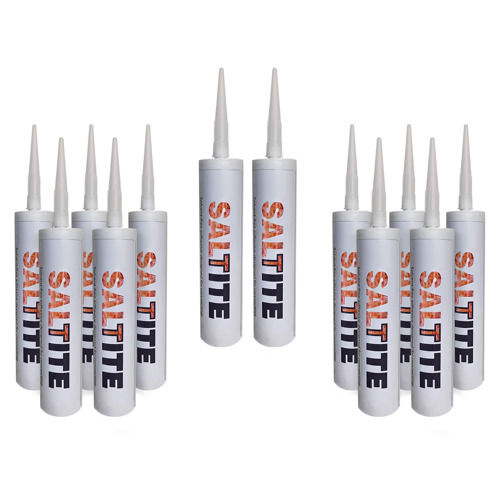 Saltite - Himalayan Salt Glue Pack of 12 Himalayan Salt Adhesive for Joining Himalayan Salt Bricks, The Perfect Sealant for Blocks and Tiles & Salt