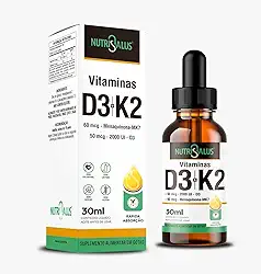 Vitamina D3+K2 Gotas Rápida Absorção 30ml Nutrisalus