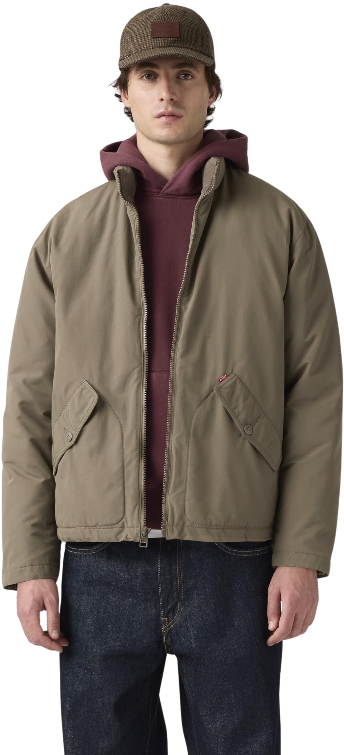 Levi's Briggs Short Padded Coat, Brown, Size Xl, Men