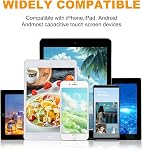Stylus (7 Pcs), 2-in-1 Stylus stylo pour écran tactile, haute précision et sensibilité, Style stylo pour iPad, iPhone/Samsung/Android Smartphone et tablettes, compatibles avec tous les écrans tactiles