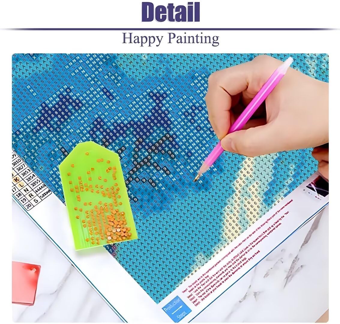 Diamond Painting Kits for Adults Colorful Tiger Diamond Art Large Size (40x20 Inch), 5D DIY Paint By Number Diamond Paintings, Big Diamond Dots Gem Art Crafts for Wall Art Bedroom Home Decor Gift,Y62