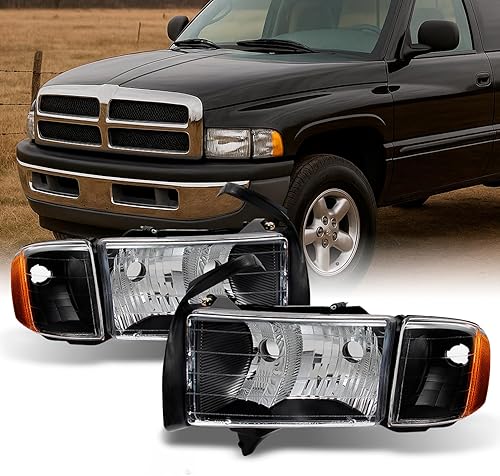 Miniatura 5 de Dodge Ram 150025003500Pickup Truck faros delanteros transparentes para pickup, camiones.