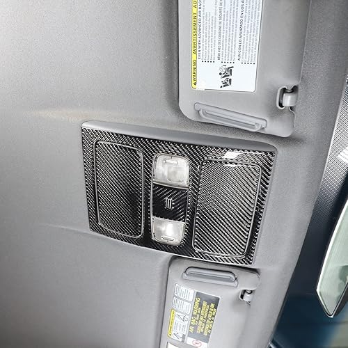 Miniatura 6 de Para Toyota Tacoma 2011 2012 2013 2014 2015 coche suave fibra de carbono interior fila delantera techo luz luz de lectura Trim Interior coche