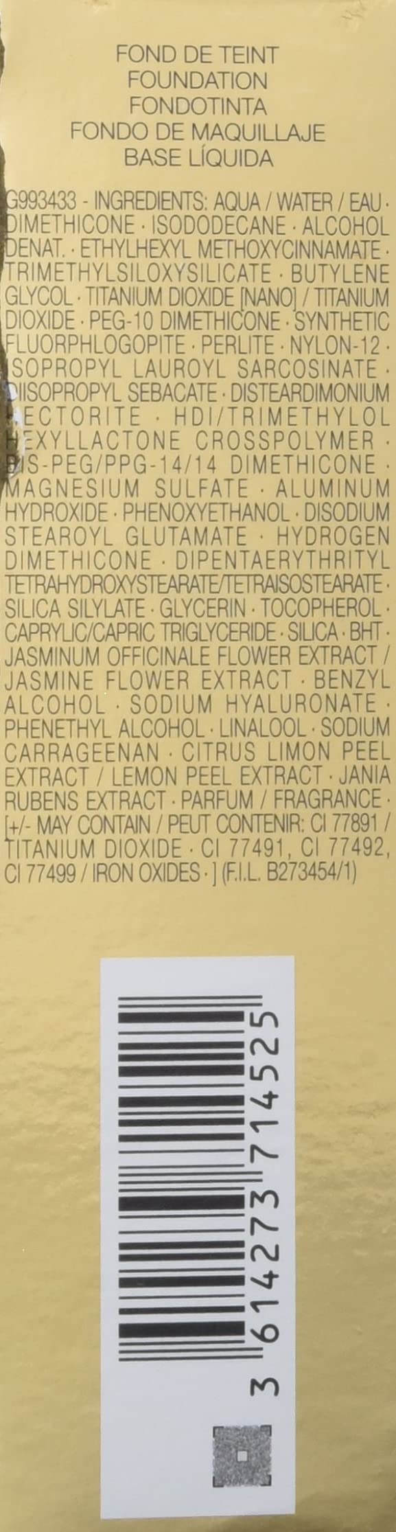 ALL HOURS FOUNDATION encre de peau #MN10 25 ml