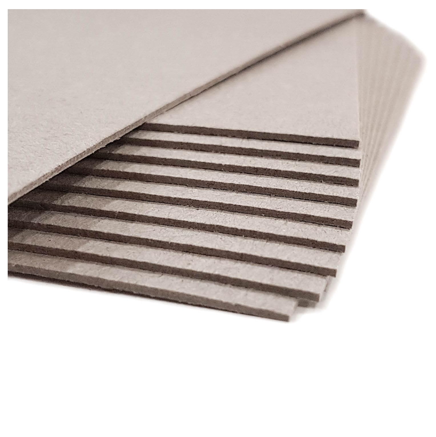 UKPAPER A6 Greyboard 50 Sheets Cardboard 1mm 1000 Micron Thick Mount Board