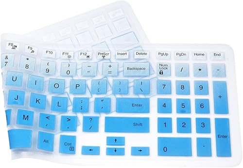 Vista 16 de Funda de silicona elástica para teclado Dell Inspiron 15 3000 y 5000 Series, 17.3 pulgadas Dell Inspiron 17 5000 Series, Inspiron 15 i3541 i5566