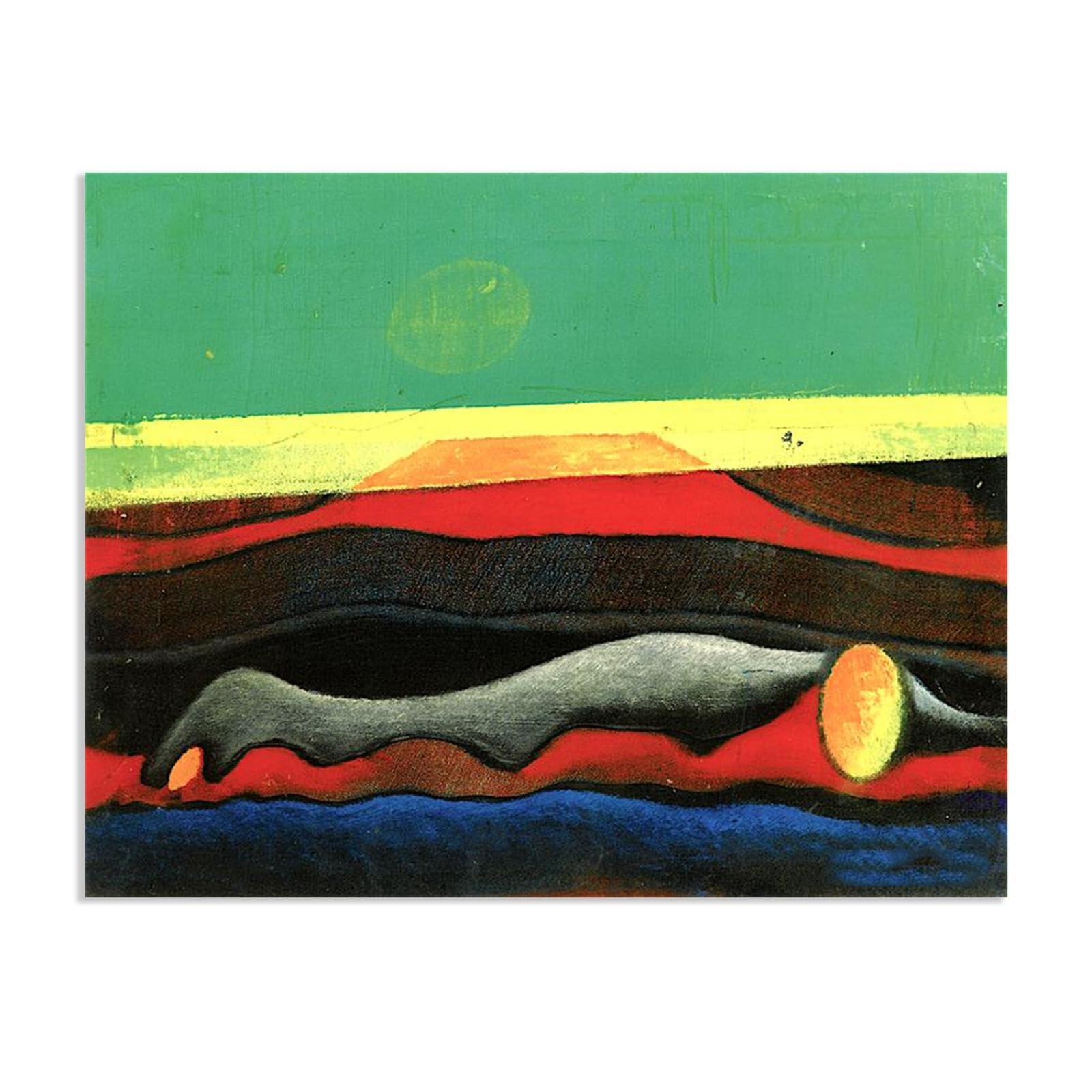 MYCGGDGH Max Ernst Canvas Wall Art Reproductions of Famous Paintings A Double Life Dreamy Surrealism Poster Elegant Wall Decor for Living room bathroom 40x30cm(16x12in) Frameless