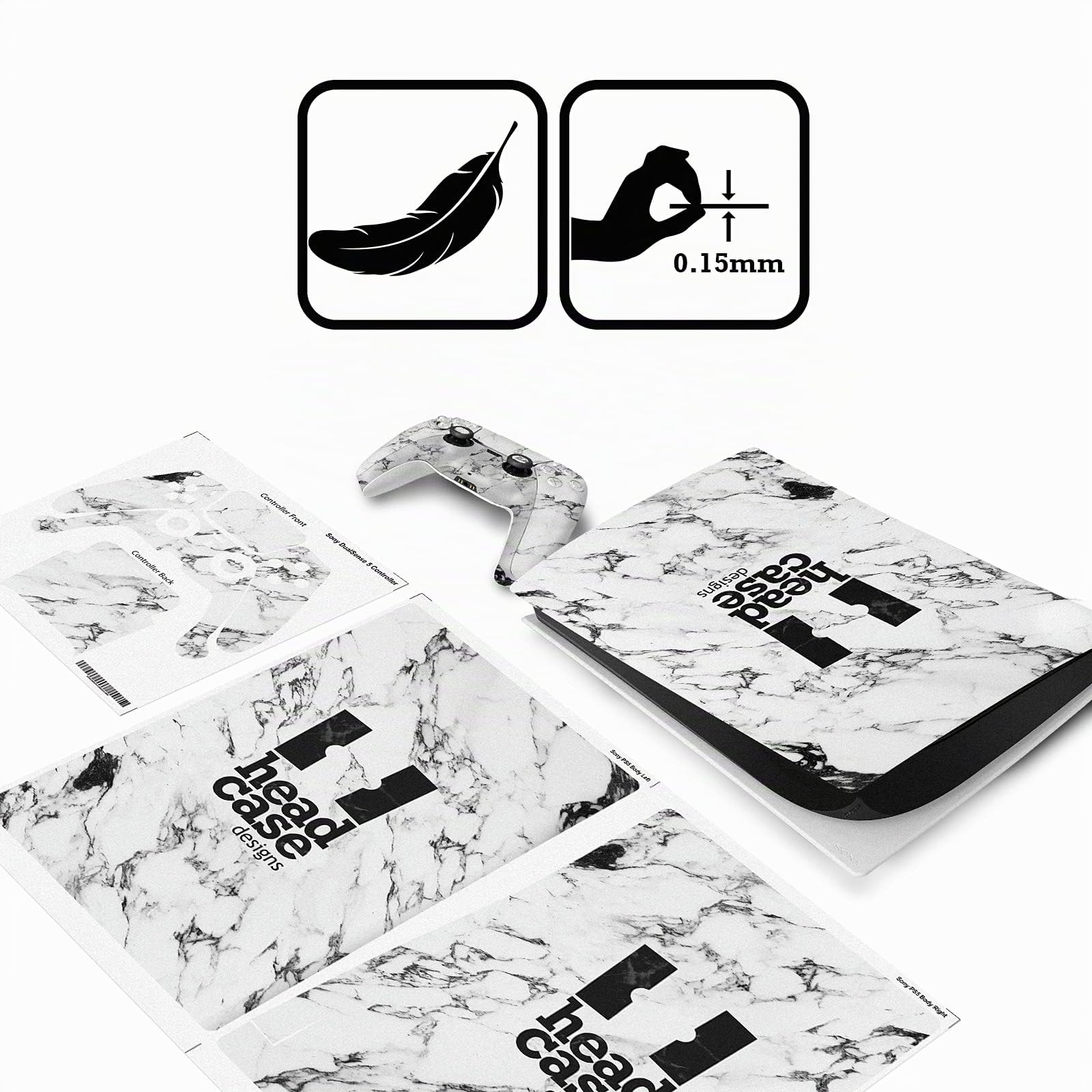 Head Case Designs sous Licence Officielle Batman DC Comics Hush Logos Et Bandes Dessinées Vinyle Plaque Frontale Autocollant De Jeu Peau Compatible avec Sony PlayStation 5 PS5 Disc Edition Console