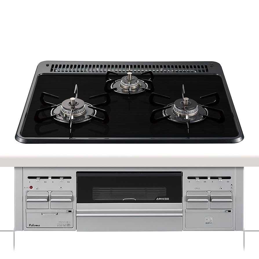 コンロ台 黒 パロマ 【大特価】 ビルトインコンロ WITHNA ウィズナ Black