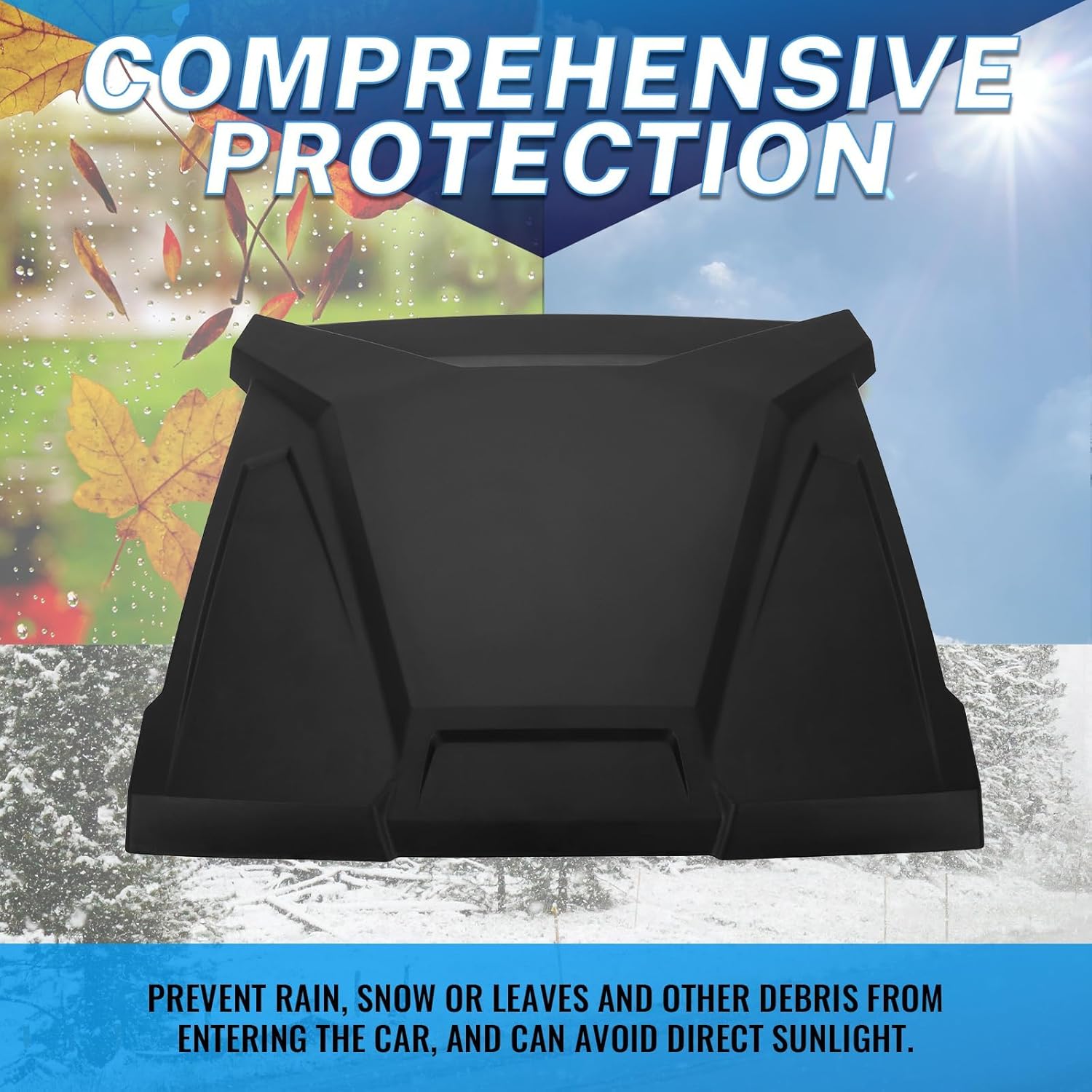 KUAFU Hard Roof Top 1-Piece Compatible with 2021-2025 Polaris RZR Trail S 900 1000 Premium Ultimate Sport Replacement for 2884729 Hard Top Roof