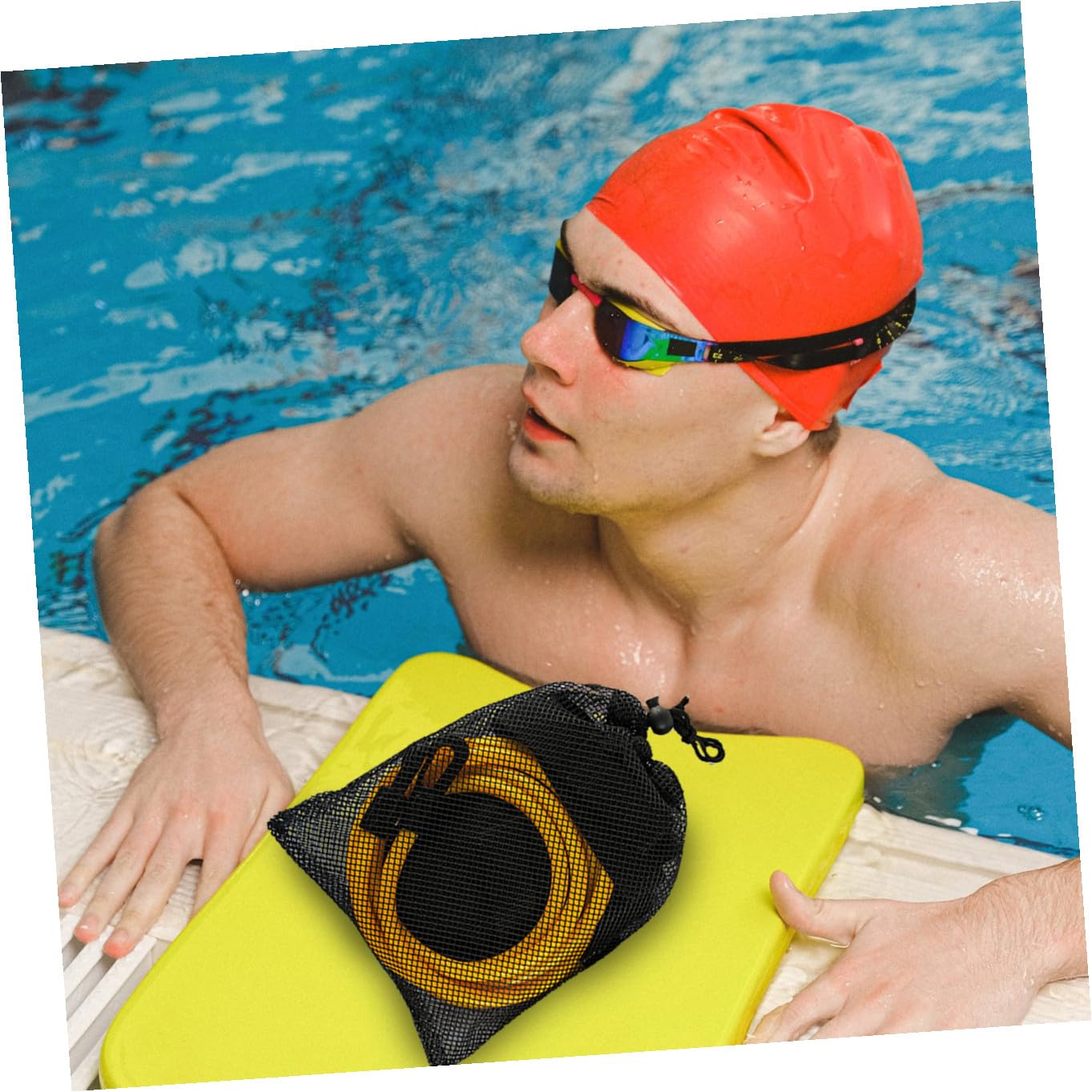 UPKOCH Fasce di Resistenza per Allenamento al Nuoto Attrezzatura per Allenamento al Nuoto Statico e Jogging in Acqua