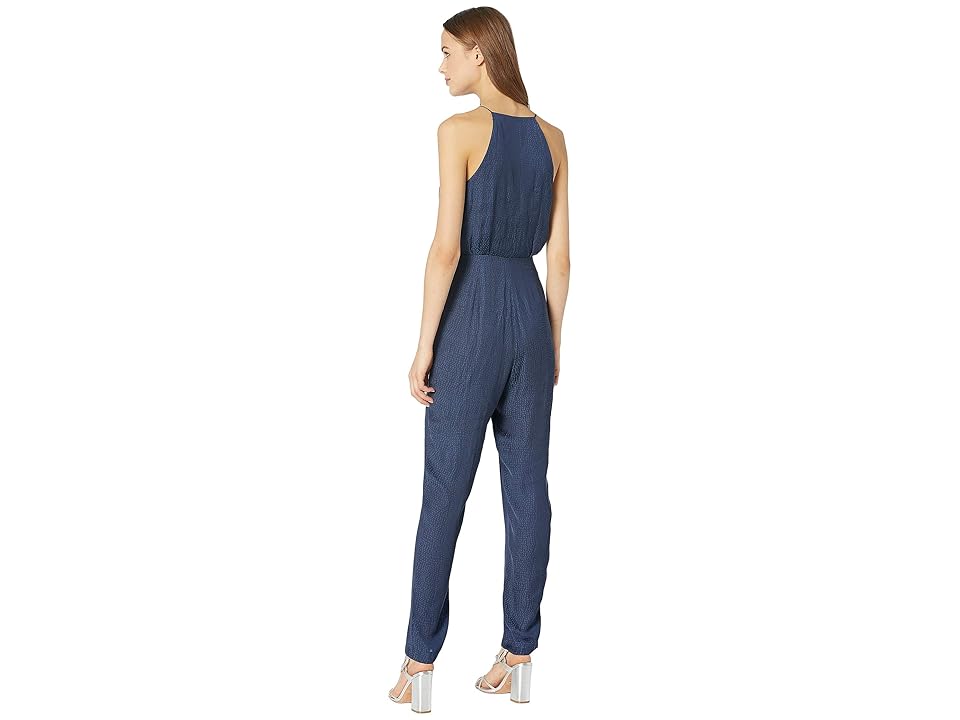 

WAYF Fernie Cami Jumpsuit (Navy Jacquard) Women's Jumpsuit & Rompers One Piece