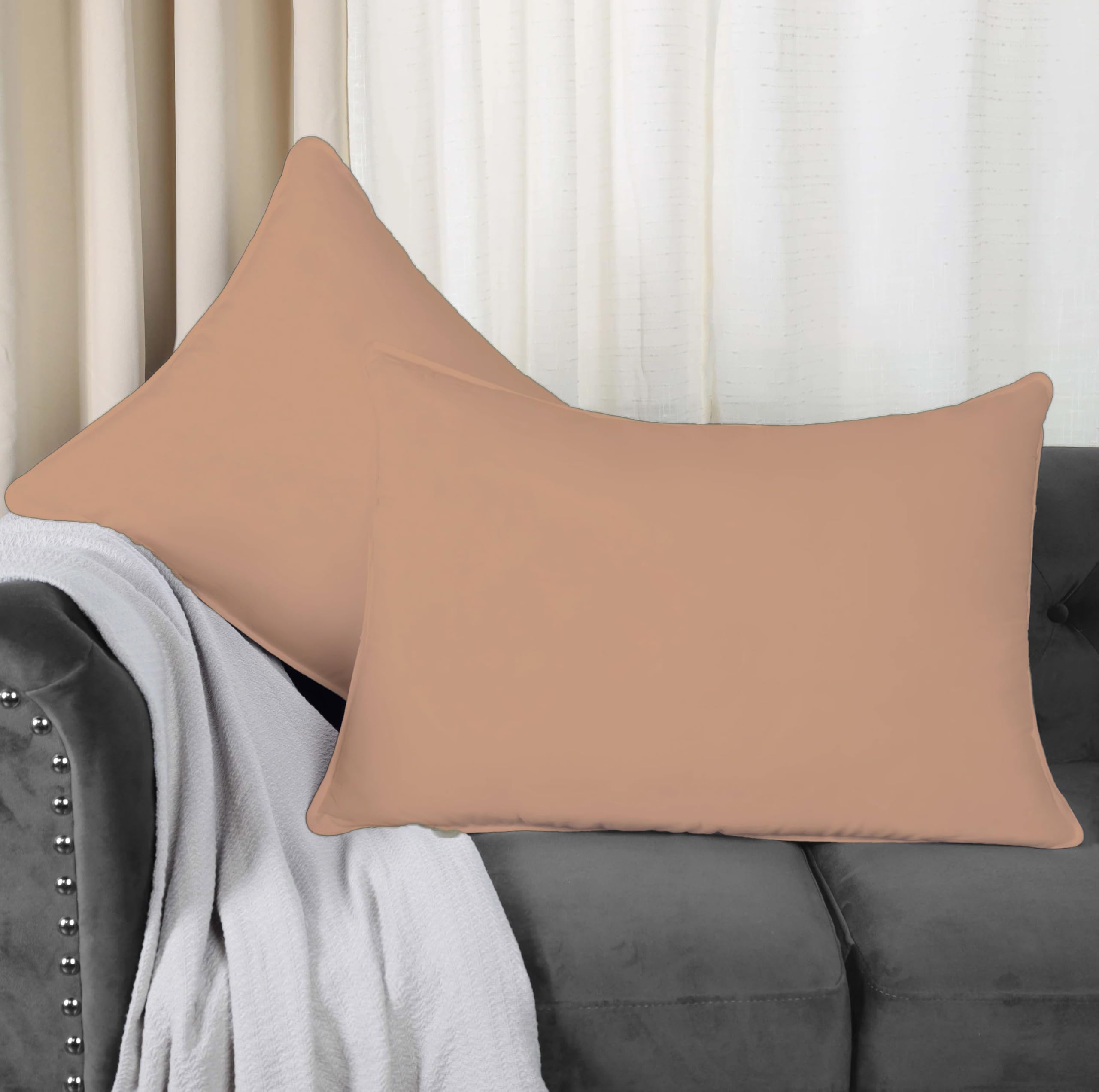 Cameo Rose Cotton Pillow Covers - Set of 2 -14